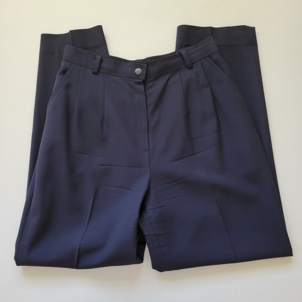 Mambo Navy High rise dress pants